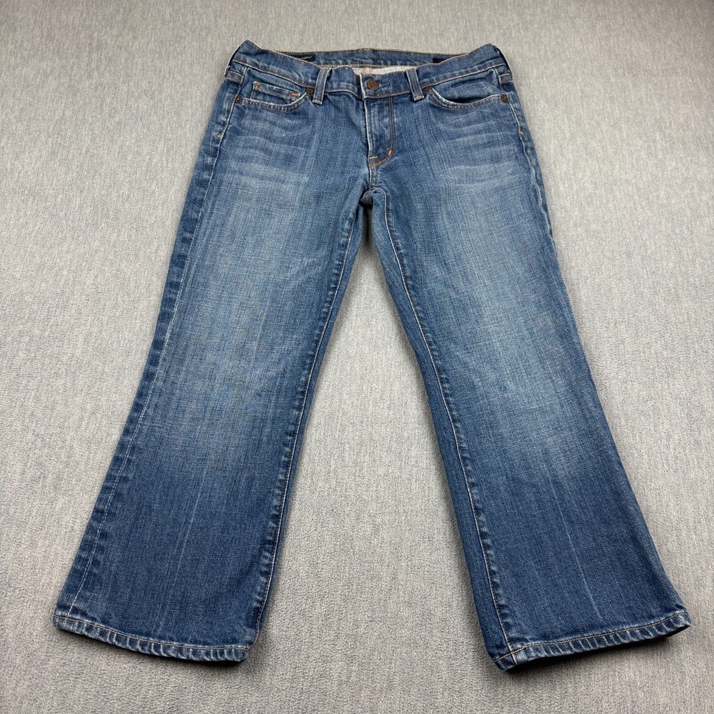 Citizens Of Humanity Jeans Women 28 Blue Denim Kelly 063 Stretch Low‎ Waist Crop